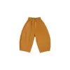 Ropa para niños Nuomi Wanzi, pantalones tipo zanahoria holgados de estilo japonés con costuras visibles y botones de madera, nuevos pantalones de otoño 2026 para niñas