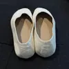 Nuevos zapatos planos blancos versátiles, casuales y elegantes, estilo commuter, con punta redonda, para mujer, cómodos, de suela blanda, slip-on, tipo abuela