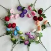Nuevo producto: 3 Cabezas de Flores Secas, Loto de Mil Capas, Flores Artificiales para Banquete de Compromiso, Arreglo Floral de Boda, Flores Falsas Jardín Monet Azul-Morado