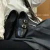 Mollykiki Zapatos Planos Retro Cómodos Loafers Ins 2026 Primavera Temprana Nuevos Estilo Británico de Punta Cuadrada Zapatos Cómodos