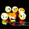 0339 anel de borracha macia luminosa de expressão mista anel de flash LED luz luminosa rosto sorridente expressão anel de borracha macia