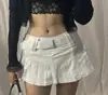 Europa y Estados Unidos transfronterizo verano nuevo mujer color sólido personalidad calle estilo chica popular falda plisada de mezclilla falda