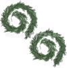 Decoração de Natal Criativa Natal 10 Pontas Folha de Pinheiro Pendente de Porta Rattan Janela Cena de Atmosfera Arranjo Pingente de Árvore de Natal