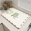 Tapete Absorvente Simples para Bancada de Cozinha, Tapete Drenante e Secante de Terra de Diatomáceas para Pia, Balcão de Bar, Louças e Tapete de Isolamento Térmico