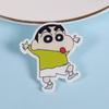 Broche Insígnia Acrílico Criativo Fofo Desenho Animado Shin-Chan Acessório para Mochila Patch Presente