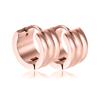 Piercing de Orelha de Clipe em Aço Titânio Simples de Nicho Estilo Celebridade da Internet Personalizado 7mm Esférico Triplo Estilo Metal Pesado Fivela de Orelha de Aço Inoxidável Galvanizado