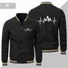 Chaqueta Abrigo Deportiva para Motocicleta Callejera de Hombre Four Seasons Delgado Tendencia Cremallera Color Sólido Top Comercio Exterior Estilo Harajuku Ropa de Hombre