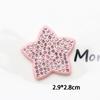 Accesorios de joyería de estrella de cinco puntas con incrustaciones de diamantes, estrellas de diamantes, horquilla DIY, accesorios para el cabello, pegamento crema, carcasa para teléfono móvil, hebilla para zapatos, pegatinas de material