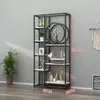 Estantería de Almacenamiento de Piso a Techo para Oficina Producto Nórdico de Lujo Ligero Estante de Exhibición para Sala de Estar Entrada Estantería de Libros Metal Otro