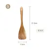 Espátula de Madera de Acacia Cuchara para Cocinar Espátula para Ollas Antiadherentes Cuchara de Madera Soporte para Cucharas Suministros de Cocina Utensilios de Cocina Fabricante Venta al por Mayor