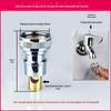 Adaptador de torneira de máquina de lavar fivela interface 4 pontos boca adaptador tubo de entrada saída de água da torneira bico