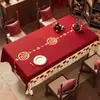 Mantel de Año Nuevo Impermeable y a Prueba de Aceite Sin Lavar 2026 Nuevo Estilo Tapete de Mesa Rojo Atmósfera Festiva Mantel para Mesa de Café Tapete de Mesa