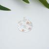 Aleación flor hueca aretes diy colgante de borla gota de aceite flor de diamante autopartes colgante de borla escalonada
