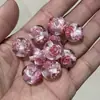 16mm Alta Transparencia Resina Rosa Incorporada Cuentas Bolígrafo Hecho a Mano DIY Cadena de Teléfono Colgante Accesorios Al por Mayor