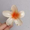 Pinza para el Cabello de Flor de Plumeria para Mujer, Pinza de Tiburón Floral, Accesorio Estilo Vacaciones en la Playa, Pasador, Adorno para el Cabello, Pinza para el Cabello