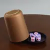 Copo para Dados Colorido Copo Shaker Conjunto de Dados com Base Copo Colorido Resistente a Quedas Sensação ao Toque Dados Copo para Dados Bar KTV Enviar Dados