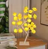 Lámpara de rama de rosa LED transfronteriza USB flor artificial decoración de dormitorio regalo de Navidad San Valentín lámpara de mesa pequeña decorativa