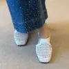 Versión de Cuero Suave con 5 cm de Aumento Oculto de Altura, Mocasines Cerrados Tejidos Calados, Transpirables para Uso al Aire Libre, Adecuados para Combinar con Faldas, Sandalias de Suela Gruesa para Mujer