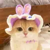 Set de Sombrero Floral de Primavera para Mascotas y Baberos para Gatos, Perros, Ranas y Abejas - Accesorios para la Cabeza, Sombreros, Baberos para Saliva y Baberos