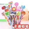 Lápis com Borracha para Alunos do Ensino Fundamental Material Escolar Infantil Desenho Animado Fofo Escrita Jardim de Infância Lápis de Desenho Animado Papelaria