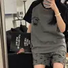Pijama de Verano 200 jin para Mujer, Individual, Dibujos Animados, Manga Corta, Shorts, Talla Grande de Verano, Holgado, Estilo Verano, Ropa de Casa para Mujer