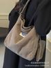 Bolso de lona de pana para mujer, bolso de mano de gran capacidad, nuevo bolso de hombro sencillo y versátil para estudiantes universitarios (2024)