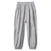 Pantalones de Niña Primavera y Verano Casual Estilo Coreano Pantalones Largos a Prueba de Mosquitos Sueltos Finos Pantalones Deportivos de Verano para Niños Modernos