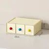 Gabinete de Almacenamiento de Escritorio Dopamine Tipo Cajón Caja de Almacenamiento para Escritorio de Estudiante Caja Organizadora para Gomas Elásticas, Pasadores, Joyería