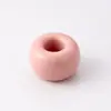 Portacepillos de Dientes de Cerámica Color Macarrón, Estilo Minimalista Japonés, Alto Valor Estético, Lavabo del Baño, Sin Taladro, Base Antideslizante para Cepillos de Dientes