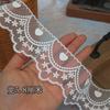 Renda Bordada Exquisita de Seda Leite Organza Materiais Artesanais DIY Roupas Acessórios de Alça de Ombro para Vestido de Casamento DIY