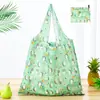 Bolsa de compras plegable de gran capacidad, bolso de mano portátil para supermercado, impresión de logotipo, bolsa de almacenamiento 190T, directo de fábrica