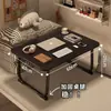 Mesa pequeña para cama, mesa de estudio, mesa plegable, mesa de computadora, escritorio para niños, mesa pequeña para ventana de rincón de dormitorio de estudiante