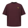Yidao Vintage 2026 Verano Estilo Japonés Básico Corte Holgado Estampado Cuello Redondo Versátil de Moda Marca Camiseta de Manga Corta para Hombre y Mujer