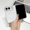 Adequado para Capa de Celular Dobrável iPhone Duo, Transparente Dois em Um Magnética Apple 18Fold Capa Protetora Business
