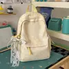 Mochila cielo estrellado azul brumoso suave, estilo coreano suave y linda, con un ambiente dulce y encantador, perfecta para salidas y sesiones de fotos