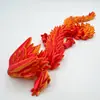 Producto Nuevo Más Vendido Transfronterizo Figura Modelo de Dragón Sin Dientes Impresa en 3D Juguete Colorido con Articulaciones Móviles Dragón de Cabeza Grande