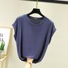 Nueva Camiseta sin Mangas de Modal 2026 para Mujer, Capa Base Versátil de Verano, Cuello Redondo, Corte Holgado, Tallas Grandes, Top de Color Sólido