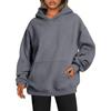 Comercio Exterior Transfronterizo Amazon Sudadera para Mujer Color Sólido Manga Caída con Capucha Fabricante Venta al por Mayor XS a 3XL Stock Disponible