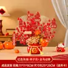 Decoración de Año Nuevo 2026 Año del Caballo Cubo de la Fortuna Adornos de Escritorio para Configuración de Atmósfera de Año Nuevo y Festival de Primavera, Arreglo de Escena Festiva para Mostradores