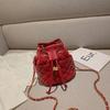 2021 Bag Bolsa Feminina Verão Fresco Estilo Coreano Cadeia Retro Bucket Bag Moda Bordado Crossbody Shoulder Bag Bolsa Feminina
