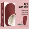 Zapatillas de algodón impermeables eva para hombre invierno con felpa cálida antideslizantes suela gruesa para casa interior punta cerrada zapatillas de algodón para mujer invierno venta al por mayor
