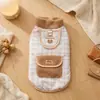 Preventa Nuevo Otoño/Invierno Rosa Cuadros Felpa Bolsillo Mascota Chaleco Cálido para Gatos y Perros Mayoreo