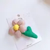 Novo Grampo de Cabelo Flor de Algodão Bolha Colorida Estereoscópica para Mulheres com Franja Lateral, Grampo Lateral Doce e Fofo para Meninas