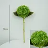 Hortensia de tamaño mediano con un tacto suave y realista, perfecta para la decoración de escenas de boda, disponible en Amazon para ventas transfronterizas