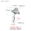Hebilla de seguridad con colgante de plata esterlina S925, hecha a mano, con incrustaciones de jade Ruyi, Buda, hebilla de plata de Buda
