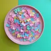 Cor de Doce Gelo Transparente Glitter Fino Laço DIY Cola de Creme Grampo de Cabelo Acessórios de Cabelo Capa de Celular Sapatos e Roupas Infantis Acessórios Decorativos
