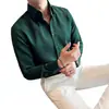 Camisa de manga larga para hombre 2026 primavera nuevo patrón gofrado color liso chaqueta camisa moda masculina trendy una pieza envío directo