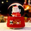Enfeite de Bola de Cristal com Trenó do Papai Noel Fofo, Decoração Luminosa e Brilhante para Quarto, Presente de Natal, Atacado Transfronteiriço