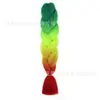 Fibra química de tres colores, cuatro colores, cinco colores, degradado, seda de alta temperatura, trenza grande, trenza jumbo, trenza burbuja, material para trenzas de cabello