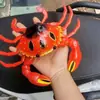Novo Padrão Europeu Lagosta Caranguejo Simulada Borracha Macia Pinça e Grito Modelo Lagosta de Qianjiang Hainan Ornato para Viagem de Férias de Verão